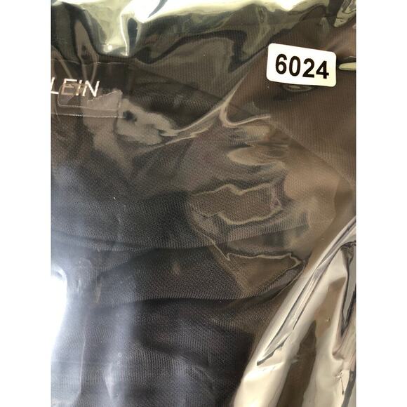 Atlein Dress Long Sleeve Side Ruched Asymmetrical Hem Midi Faux Wrap Black Large - Picture 8 of 8